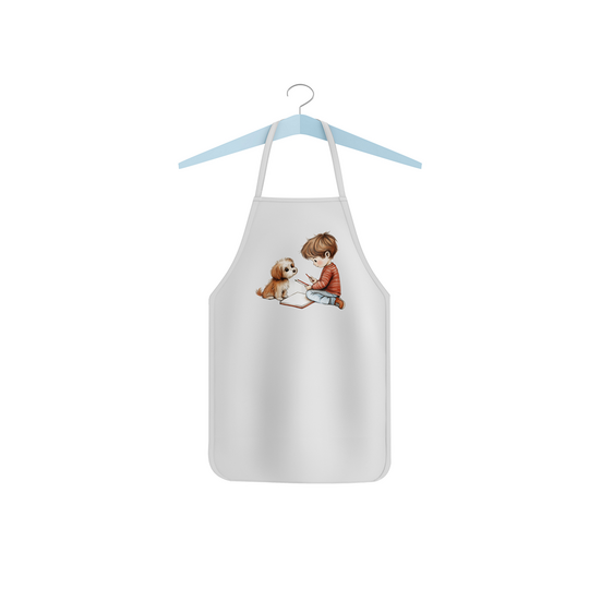 Dětská zástěra "Kluk a pejsek"