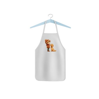 Dětská zástěra "Kluk a pejsek"