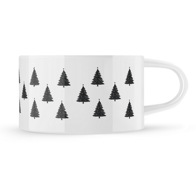 Hrnek makronka vzor "Stromky"