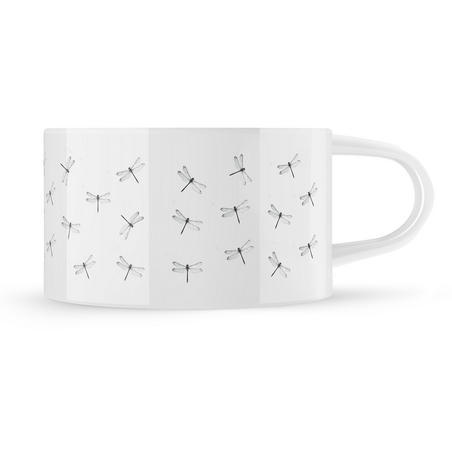 Hrnek makronka vzor "Vážky"