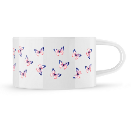 Hrnek makronka vzor "Motýl"