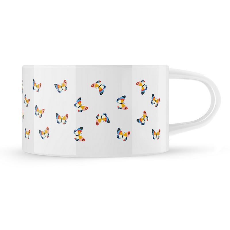 Hrnek makronka vzor "Motýl"