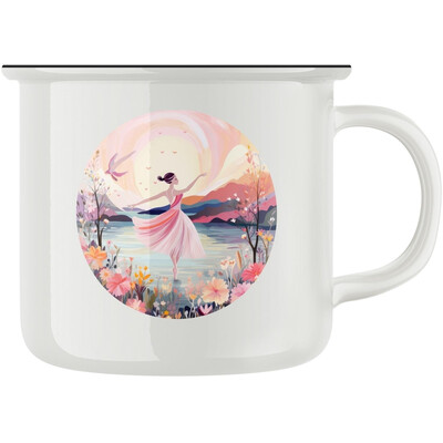 Keramický retro hrnek "Baletka"