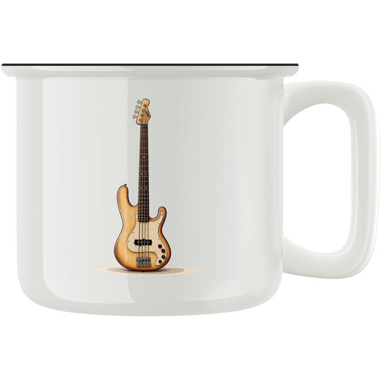 Keramický retro hrnek "Baskytara"