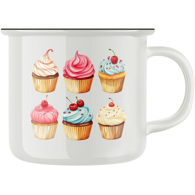 Keramický retro hrnek "Cupcakes"