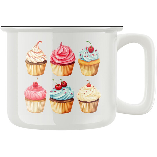 Keramický retro hrnek "Cupcakes"