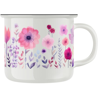 Keramický retro hrnek "Do růžova"