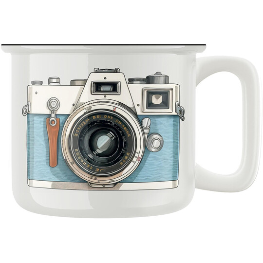 Keramický retro hrnek "Fotoaparát"