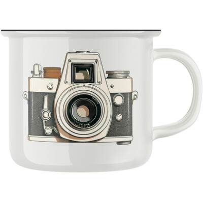 Keramický retro hrnek "Fotoaparát"