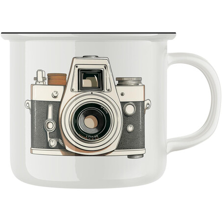 Keramický retro hrnek "Fotoaparát"