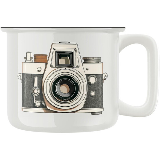 Keramický retro hrnek "Fotoaparát"