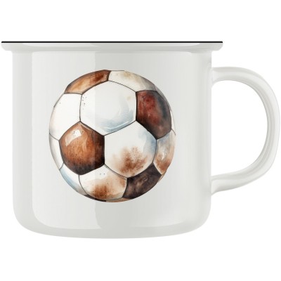 Keramický retro hrnek "Fotbalový míč"