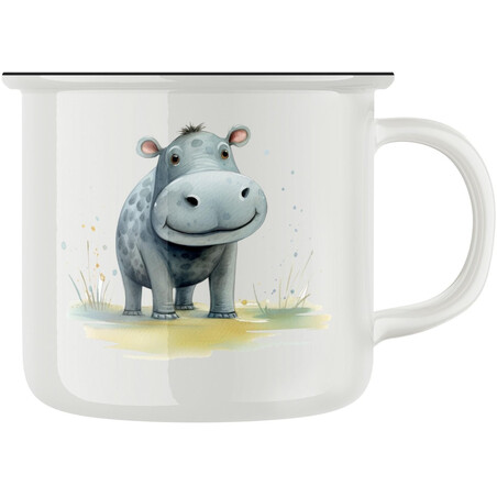 Keramický retro hrnek "Hrošík"