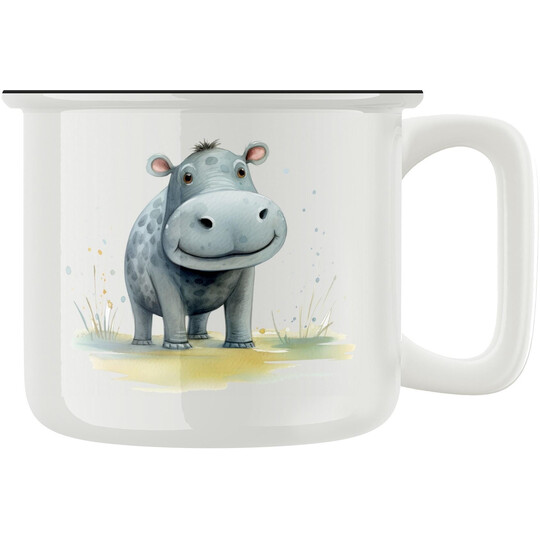 Keramický retro hrnek "Hrošík"