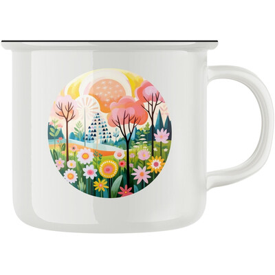 Keramický retro hrnek "Jaro"