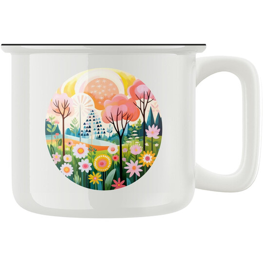 Keramický retro hrnek "Jaro"