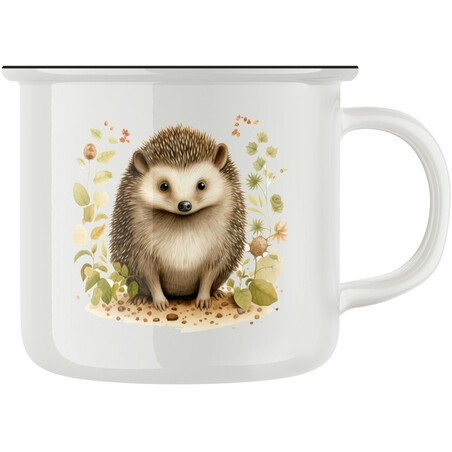 Keramický retro hrnek "Ježeček"