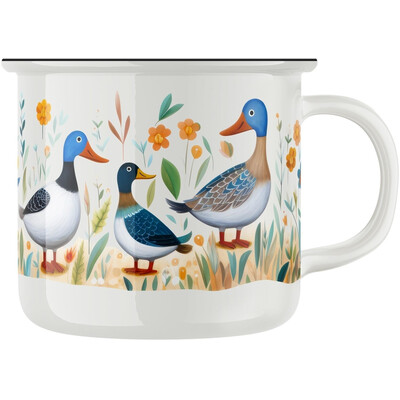 Keramický retro hrnek "Kachny"