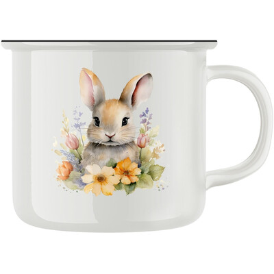 Keramický retro hrnek "Králíček"