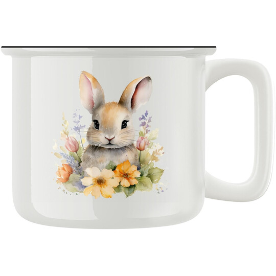 Keramický retro hrnek "Králíček"