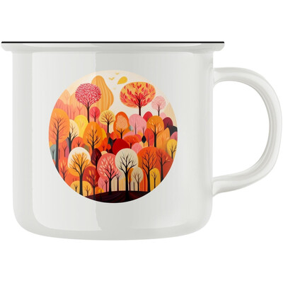 Keramický retro hrnek "Krásy podzimu"