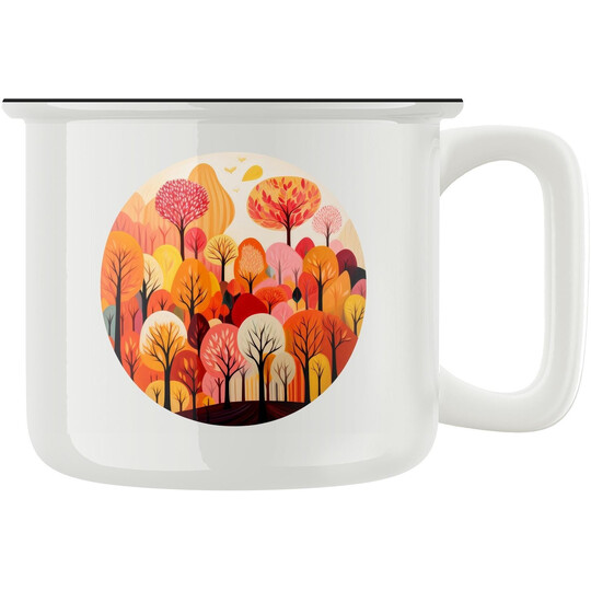 Keramický retro hrnek "Krásy podzimu"