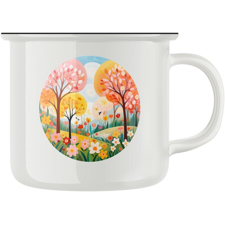 Keramický retro hrnek "Léto"