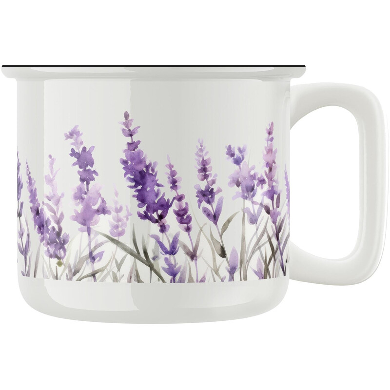 Keramický retro hrnek "Levandule"