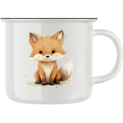 Keramický retro hrnek "Lištička"