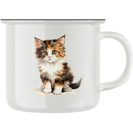 Keramický retro hrnek "Malé kotě"