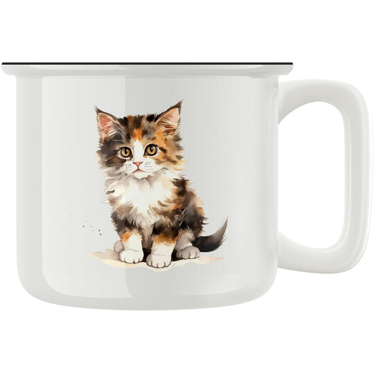 Keramický retro hrnek "Malé kotě"