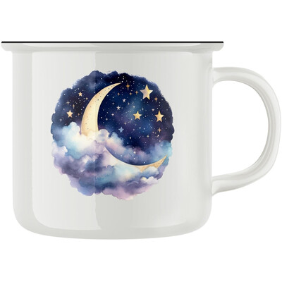 Keramický retro hrnek "Měsíc"