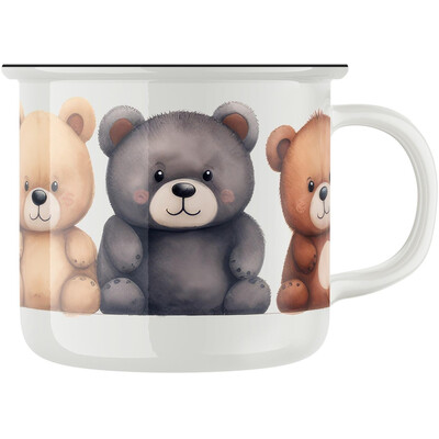 Keramický retro hrnek "Plyšáci"