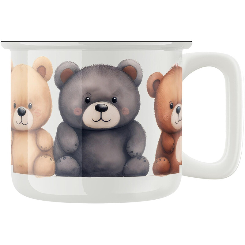 Keramický retro hrnek "Plyšáci"