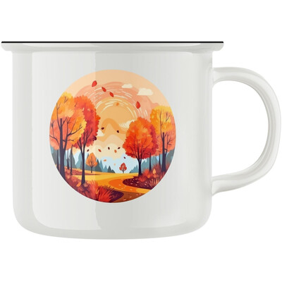 Keramický retro hrnek "Podzim"