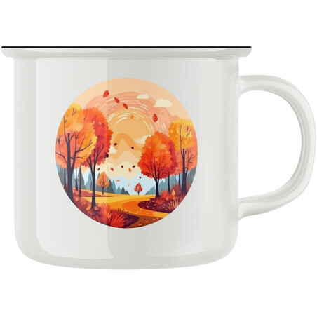 Keramický retro hrnek "Podzim"