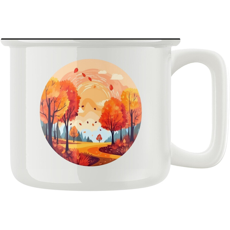 Keramický retro hrnek "Podzim"